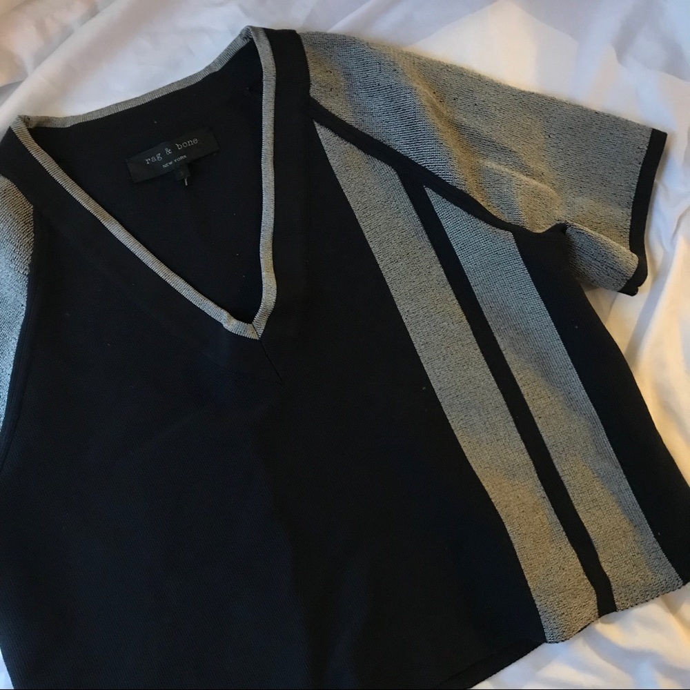 Rag & Bone Cropped Sweater Tee - Picture 5 of 8